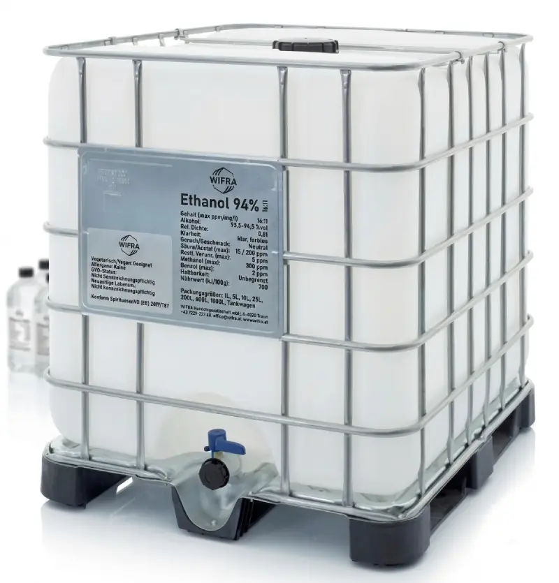 Ethanol 96%vvg 1 × 1.000 l IBC